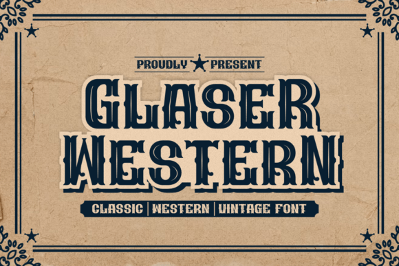 Glaser Western: A Bold Slab Serif Font for Modern Design