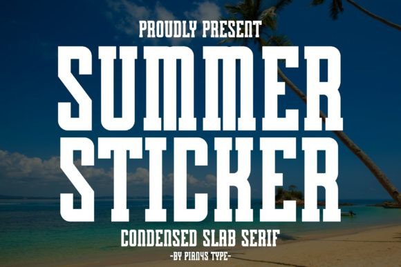 How the Summer Sticker Font Elevates Modern Design with Vintage Elegance