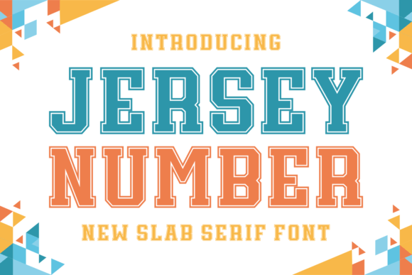 Jersey Number: A Bold Typeface for Dynamic Designs