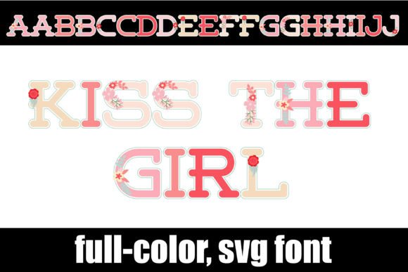 Kiss the Girl: A Vibrant Full-Color Font for Modern Designers