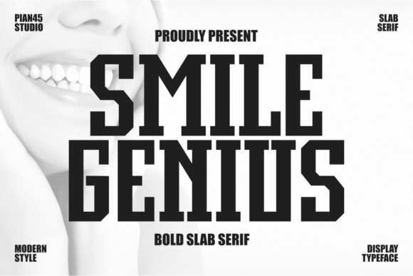 Smile Genius: The Bold Font for Impactful Designs