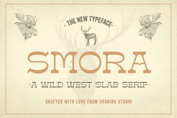 Smora: A Bold Vintage Western Font
