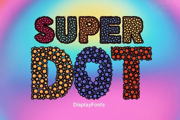 Super Dot: A Creative Font with Colorful Potential