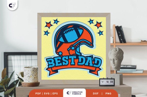 Why the American Football Dad 3D Shadow Box Makes the Perfect Gift for Football Enthusiast Dads